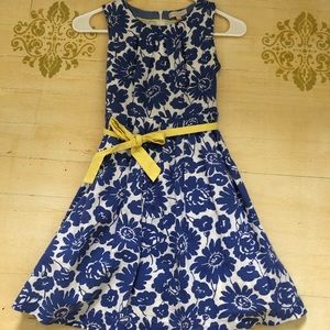 Blue floral Mini Boden dress.